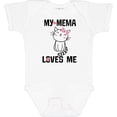 thumbnail image 3 of Inktastic My Mema Loves Me Girls Girls Baby Bodysuit, 3 of 5