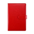 thumbnail image 1 of facefd Notebook Plain Vintage Transverse Button Jotter Keep Diary Journals Paper Halloween Thanksgiving Gift Business Red, 1 of 9