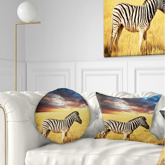 Designart 12" x 20" Animal Polyester Throw Pillow