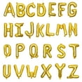 thumbnail image 1 of Miangastore Golden Aluminium Foil Letter Design Balloon 26Pack 16 Inch For Birthday Wedding, 1 of 8