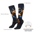 thumbnail image 4 of Balery Elegant Golden Blue Ornaments Calcetines novedosos Calcetines deportivos Calcetines hasta la rodilla Calcetines de algodón Calcetines originales y geniales, 4 of 6