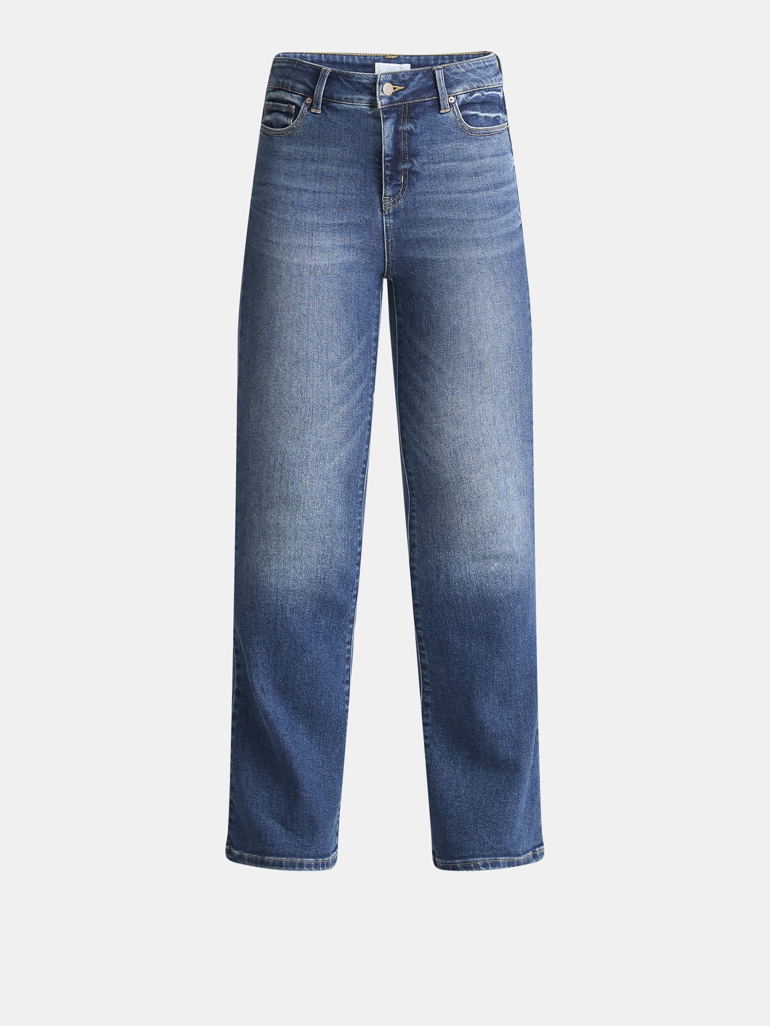Time and Tru Women's High Rise Flare Jeans, 32" Inseam, Sizes 2-22