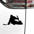 thumbnail image 3 of Magnets in Motion Sled Hockey Player Car Magnet Black, 3 of 4