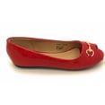 thumbnail image 6 of Victoria K Open Toe Gold Buckle Ballerina Flats (Women), 6 of 14