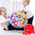 thumbnail image 2 of Bolas de plástico de colores para bebés 50 piezas juegos para niños tienda de juegos para bebés piscina de agua bolas de olas oceánicas juguetes para niños y niñas, 2 of 5