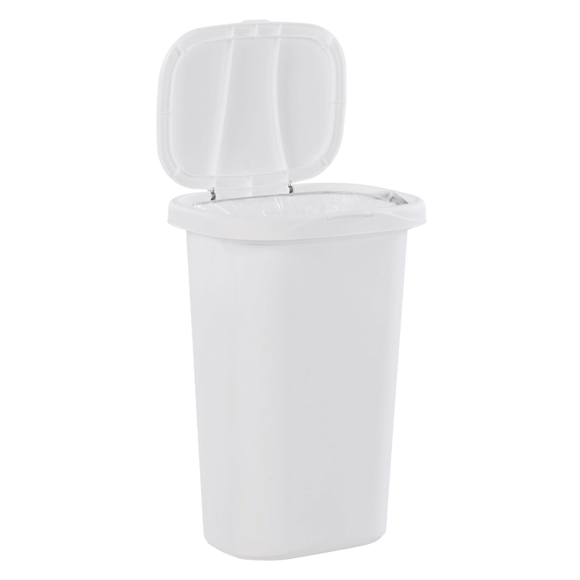 Rubbermaid 13.25 Gallon Rectangular Spring-Top Lid Wastebasket Trash Can, 2  Pack, 1 Piece - Fred Meyer
