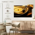thumbnail image 5 of Elephant Stock Spinning Vinyl Record Wall Art - Horizontal Canvas Wall Art - Living Room Wall Decor - Music Canvas - Black And Orange Decor - 51" x 34", 5 of 8