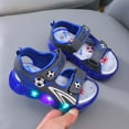 thumbnail image 4 of Kogui Boys Shoes Light Up Boys Running Shoes Kids Non Slip Walking Sneakers Lightweight Shoe for KidSize 8 (Blue,Toddler 8), 4 of 8