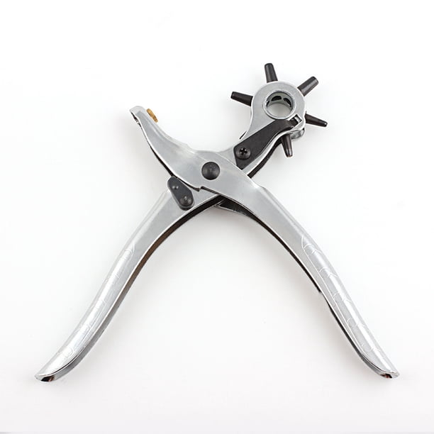 Perforadora de agujeros para cinturónJuego de herramientas de perforación de agujeros de cuero, herramienta de perforación de cuero adecuada para hacer agujeros en cuero, cinturón, correa de mone