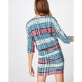 thumbnail image 6 of Nicole Miller Artelier MULTICOLOR Lyst Optic Stripe Blouson Dress, US Petite, 6 of 7
