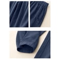 thumbnail image 7 of ABATAB Harem Capri Pants for Women Cotton Linen Loose Fit Capris with Pockets Elastic Waisted Soft Comfy Beach Crop Pants, 7 of 7