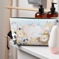 thumbnail image 5 of Picia Cute Animals Printed Leather Travel Toiletry Bag,Cosmetic Organizer, Makeup Travel Bag, Durable Travel Pouch, Compact Toiletry Bag, Travel Accessories, 5 of 6