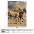 thumbnail image 4 of Orinice Horses Desert American Scene Warm Lightweight Blanket Soft Fleece Blankets  All Seasons Excellent Hand Feel Blanket for Living Rooms Sofa Decor Cow Gifts Blanket 60x80in, 4 of 6
