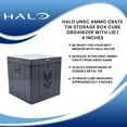 thumbnail image 7 of Robe Factory RBF-17156-C Halo UNSC Ammo Crate Tin Storage Box Cube Organizer with Lid | 4 Inches, 7 of 7
