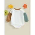 thumbnail image 5 of Newborn Halloween Outfit Girl Boy Letter Pumpkin Romper Bubble Sweatshirt Bodysuit Fall Halloween Baby Clothes 0-18M, 5 of 8