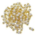 thumbnail image 1 of 2x 50 Piezas de Esbones de Conectores de Joyería de de Imitación, Conector de Diamante para Joyas BLESIY encantos de la joyería del diamante de la perla, 1 of 8