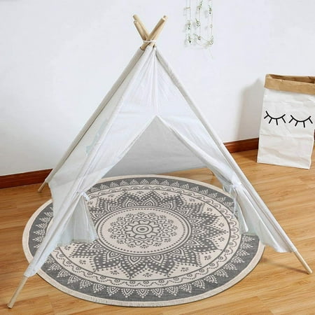 4 Ft Cotton Rugs Round Washable Chic Bohemian Mandala Hand Woven With Tassels Indoor Throw Area Rug For Living Room Kids Canada - 4 Ft Round Washable Rug 4 Ft Cotton Rugs Round Washable Chic Bohemian Mandala Hand Woven With Tassels Indoor Throw Area Rug For Living Room Kids Canada - 4 Ft Round Washable Rug