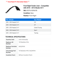 thumbnail image 2 of Front Right Fender Liner - Compatible with 2010 - 2015 Mazda CX-9 2011 2012 2013 2014, 2 of 2