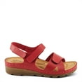 thumbnail image 2 of Flexus Women's ARIEL Slingback Wedge Sandals Red EU 36 / US 5.5 - 6, 2 of 5
