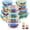 Blue, variant on 50 Pcs Food Storage Containers with Lids, Plastic Containers Kitchen Organizers and Storage(24 Containers + 24 Lids)