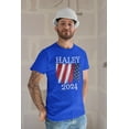 thumbnail image 2 of Election 2024 Haley 2024 Paint Stroke American Flag Mens T Shirt, 2 of 5