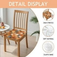 thumbnail image 2 of Fall Pumpkins Seat Covers for Dining Room Chairs Set Of 4,Stretch Printed Washable Chair Seat Cover with Elastic Ties and Button,Removable Waterproof Couch Cushion Covers, 2 of 6