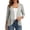 Grey, variant on Womens Cropped Cardigan 3/4 Sleeve Lightweight Open Front Shrug Sweater Summer, Black, Size XL