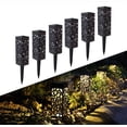 thumbnail image 1 of Luces solares para jardín, 6 unidades, luces solares para jardín exterior, luces LED impermeables para caminos exteriores, luces decorativas para césped, pasillo y patio., 1 of 4