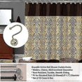 thumbnail image 3 of 12 Pieces Of Hollow Ball Shower Curtain Hooks, Luxurious Quality, Rust Resistant Stainless Steel Shower Curtain Ring Hooks, 3 of 5