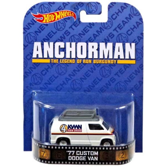 Hot Wheels Retro '77 Custom Dodge Van Diecast Car