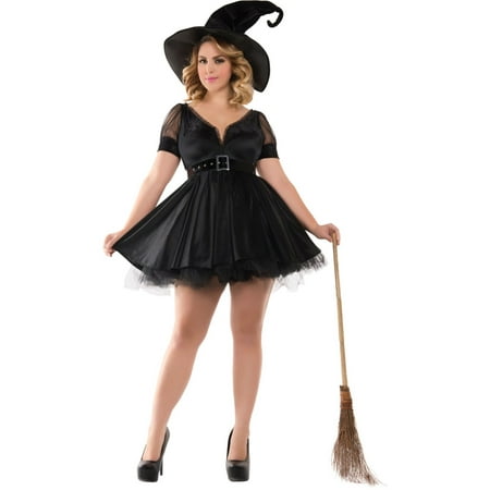 Halloween Adult Sassy Plus Bewitching Pin-Up Witch