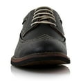 thumbnail image 3 of Ferro Aldo Phillip MFA19312 Mens Classic Wingtip Brogue Dress Shoes, in Black, Men's Size 6.5, 3 of 7