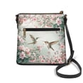 thumbnail image 2 of Kuiaobaty Cherry Blossom Print Crossbody Bag for Women, Hummingbird Print Vegan Leather Messenger Handbag Crossbody, Multi Pockets Hobo Purse with Adjustable Strap for Travel, 2 of 7
