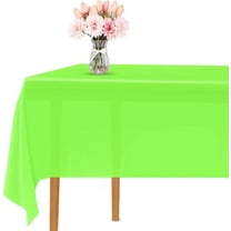 Cterwk 4 Pack Disposable Plastic Tablecloth Rectangle Table Cover Decorative Plastic Table Cloths for Party Birthday Wedding Picnic, 54" x 108"