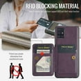 thumbnail image 6 of for Samsung Galaxy A51 4G Wallet Case with RFID Blocking Credit Card Holder, PU Leather Folio Flip Kickstand Handle Wrist Strap Shockproof Cover Women Men for Samsung A51 4G Phone Case,Purple, 6 of 9