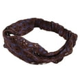 thumbnail image 5 of Unique Bargains 1 Pc Headband Fireworks Thin Lace Wide Hairband for Women Purple, Coffee Color, 5 of 5