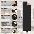 thumbnail image 3 of Sweet Home Stores Non-Slip Rubberback Solid 3x10 Runner Rug, 2'7" x 9'10", Black, 3 of 13