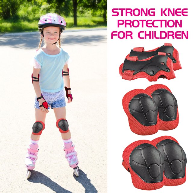 Équipement de Protection Coudes Genoux et Poignets Coussinets pour Enfants pour Sports Extérieurs
