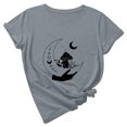 thumbnail image 1 of Camiseta de manga corta con cuello redondo y estampado de jersey suelto de verano para mujer Camiseta/camisa de manga corta con cuello redondo Pompotops hfajkhk141857, 1 of 1