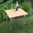 thumbnail image 5 of AmeriHome FFBAT25 25.75 x 17 Inch Adjustable Height Folding Bamboo Table With Carry Bag, 5 of 5
