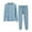 Blue, variant on Tqyyweavej 2 Piece Set for Boys and Girls Thermal Underwear for Kids, Boys Long Sleeve Base Layer Thermals Top and Bottom Set