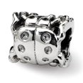 thumbnail image 1 of 925 Sterling Silver Charm For Bracelet Ladybug Bead Nature Animal, 1 of 8