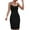 Black, variant on HAiming Spaghetti Strap Dress for Women Solid Color Round Neck Sleeveless Camis Midi Dresses Trendy Summer Outfits