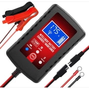 Tivkeber 1.75A Fully Automatic Car Battery Charger & Maintainer, 6V/12V Trickle Charger & Desulfator for Lead-Acid Batteries, Cars, Motorcycles, Lawn Mowers