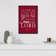 thumbnail image 4 of IDEA4WALL Framed Canvas Print Faith-Inspired As for Me and My House, We Will Serve the Lord Illustrations Wall Art Contemporary Relax/Calm for Living Room, Bedroom, Office - 16"x24" BLACK, 4 of 5