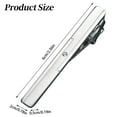 thumbnail image 3 of Tie Clips for Men,Classic Style Silver Tie Bar,Tie Pins for Men,Necktie Clip,Business Gift Tie Bar Clip,Stainless Steel Tie Clip for Business,Wedding,Anniversary,Father's Day Gifts and Daily Life,1PC, 3 of 9