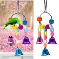 thumbnail image 3 of Trayknick Pet Bird Bell String Chain Parrot Bite Chewing Toy Hanging Cage Decoration, 3 of 12