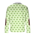 thumbnail image 6 of LEKWK St Patricks Day Shirt Women Shamrock Sparkle Print Pullover Tops Quarter Zip Sweater Tops Fleece Lined Collar Holiday Outfits, 6 of 8