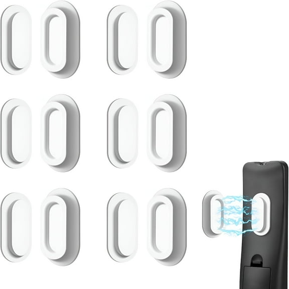 LAMIRO 6 Pack Magnetic Remote Control Holder–Silicone Magnetic Wall Mount for Tv,Fan&Air Conditioner Remotes–Self-Adhesive,No-Drill Remote Control Holder Wall Mount