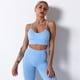 thumbnail image 4 of Conjunto de Yoga sin costuras para mujer, camisas de entrenamiento, pantalones deportivos, sujetador, trajes de gimnasio, conjuntos deportivos, 4 of 5